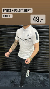 Meeste komplekt polosärk + Nike püksid, uued. (2 foto / 2)