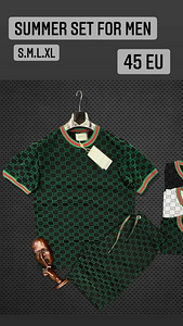 Lühikeste pükste ja T-särgi komplekt Gucci, uus. (2 foto / 2)