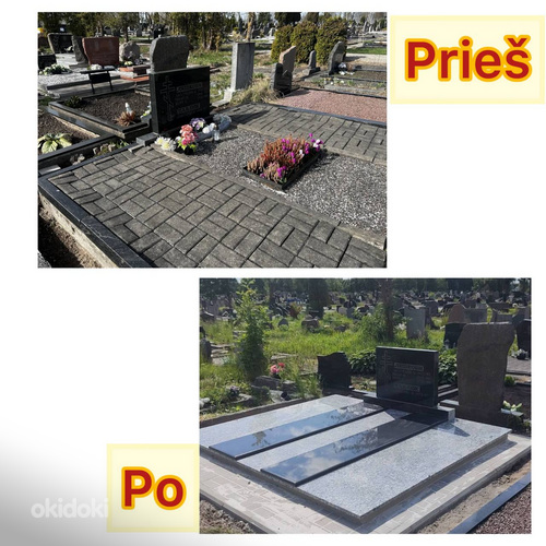 Изготовление и установка памятников в Шяуляй и окрестностях