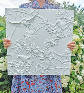 Kipsist seinapannoo 50×50 cm — stiilne sisekujundus (1 foto / 9)