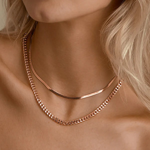 UUS hõbekett ülekullatud (rose gold) (1 foto / 3)