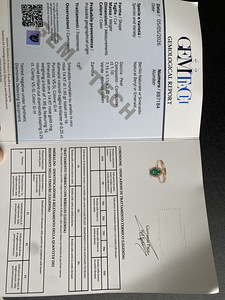Uus kuldsõrmus smaragdi ja briljantidega (4 foto / 4)