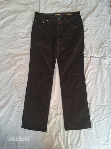Pierre Cardin Deauville, вельветовые штаны, чёрные, W34/L34