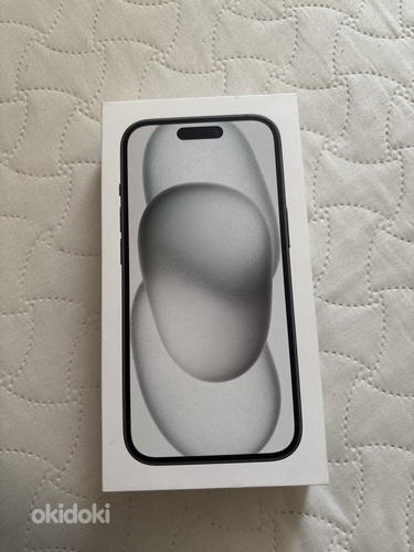 iPhone 15 128GB / must / uueväärne seisukord / 100 % akud