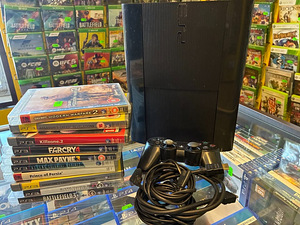 Sony Playstation 3 Slim + 10 игр (1 фото из 2)