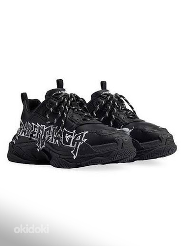 Balenciaga Triple S DIY металлик черный,реплика