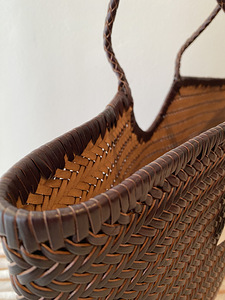 Sicilia Basket — kohvivärvi punutud kott. (7 foto / 7)