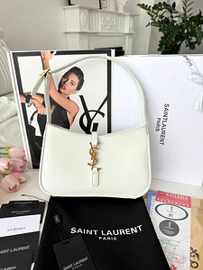Yves Saint Laurent Hobo Le 5 À 7 valge/kuldne koopia kott (10 foto / 10)