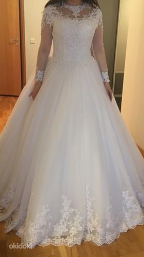 Дизайнерское свадебное платье S/XS (фото #2)