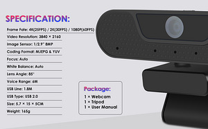 Webcam VIZOLINK 4K UHD,autofocus.UUS! (2 foto / 9)