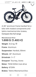 Elektriline jalgratas RadRover fat bike 26 rattad (2 foto / 2)