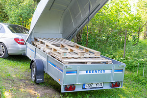 Haagise rent kaanega, käru rent Tallinnas, mõõdud 3,25x1,5 (1 foto / 3)