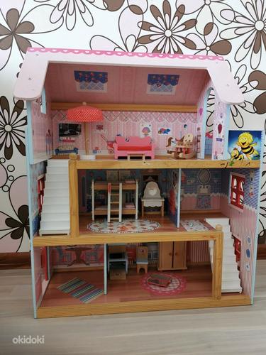 Кукольный домик, 3 этажа, с мебелью (фото #2)