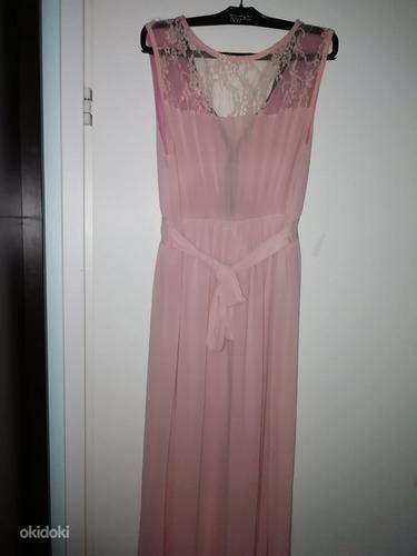 Roosa õhuline maani kleit - suurus S/M (foto #2)