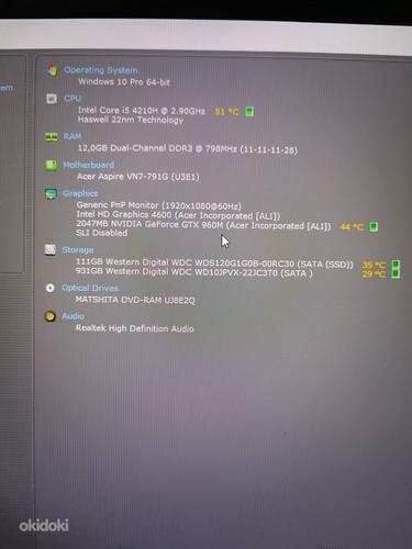 Acer aspire v 17 12gb ram, gtx960m, i5 1tb hdd, 120gb ssd (foto #3)