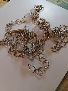 Snö kaula koru ruusu kvartsi jalokivillä (4 valokuva sivusta 4)