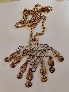 Pronssi kaulakoru vintage amuletti (2 valokuva sivusta 3)
