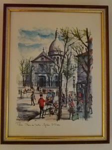 ÖJYVÄRI MAALAUS PARIISIN KAUPUNKI KEVÄT (2 valokuva sivusta 2)