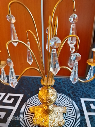 MESSINKI KRISTALLI LASIHELMI KYNTTILÄN JALKA