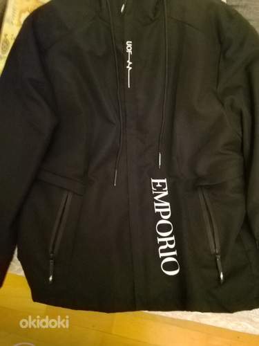 Emporio musta kangas takki uusi