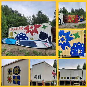 Graffiti kunstnik seinamaalingute kujundamine (6 foto / 10)