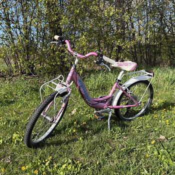 Jalgrattas BOTTECCHIA lilla-valge