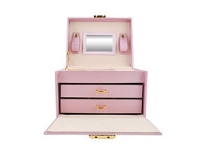Чемоданчик для ювелирных украшений P6400 розовый цвет