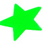 Fluorescējošas zvaigznes 100 gab. (PAG683) zaļas (foto #3)
