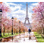 Castorland Puzle 1000 el. Romantiska pastaiga Parīzē 68x47 c (foto #3)