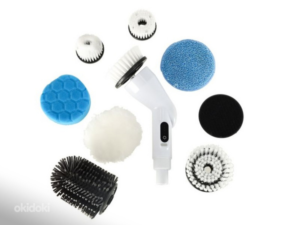 Elektriskā tīrīšanas birste ar 9 maināmiem uzgaļiem (3296)