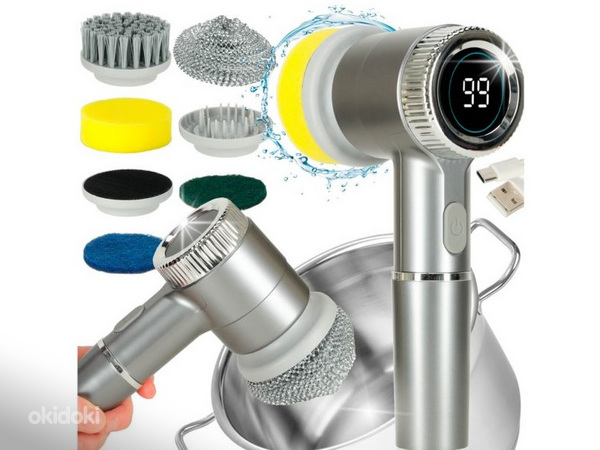 Elektriskā tīrīšanas birste ar 5 maināmiem uzgaļiem (3295)