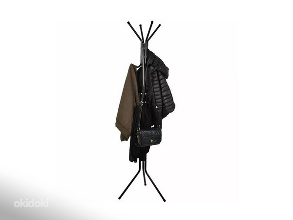 Drēbju pakaramais 170 cm melns (P23815) (7 no 7)