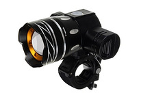 Velosipēda priekšējais un aizmugur. lukturis T6 USB P23681