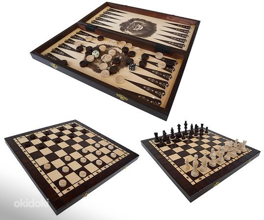 Шахматы, шашки, нарды 3 в 1 №141