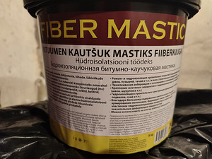 Bituumenmastiks "Fiber Mastic" Fiiberkiuga 5 kg (1 foto / 1)