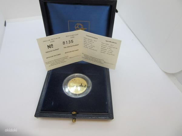 50 франков золотая монета 8,45gr. (фото #2)