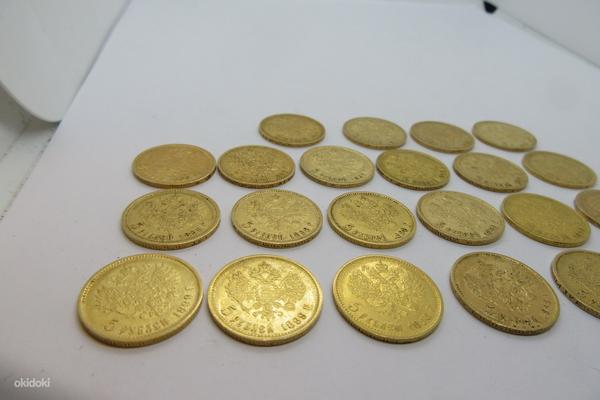 5-рублевые золотые монеты-Николай-II-1898-1899 (фото #4)