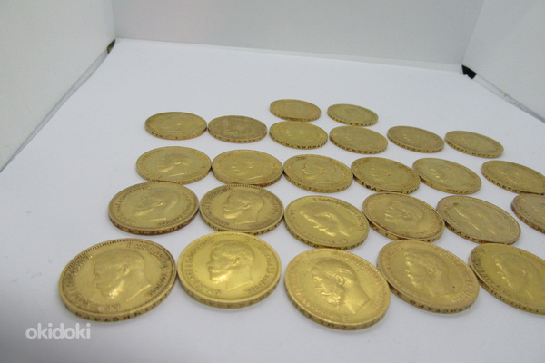 Золотые монеты-10 рублей-Николай II-1899-1902 гг. (фото #2)