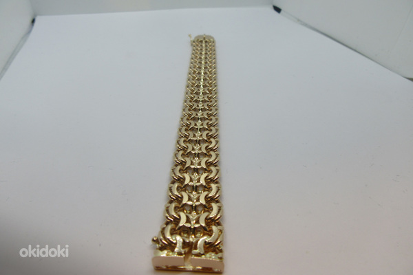 Новое золото-"Рамзес"-золотой браслет-50,15гр. (фото #3)