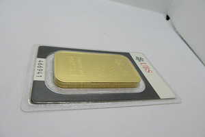 999,9 prooviga UBS kuldplaat 100-grammi (2 foto / 6)