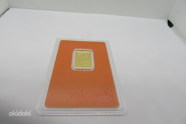 Золотая пластина Valcambi 999,9 золото 5 гр.