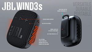 JBL WIND 3S Black, Portable Speaker (3 foto / 6)