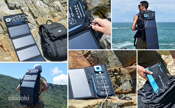 Camping BigBlue 28W Solar charger, päikese paneel