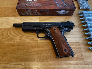 UUS UMAREX LEGENDS M1911 õhupüstol 4,5mm CO2 Blowback (5 foto / 10)
