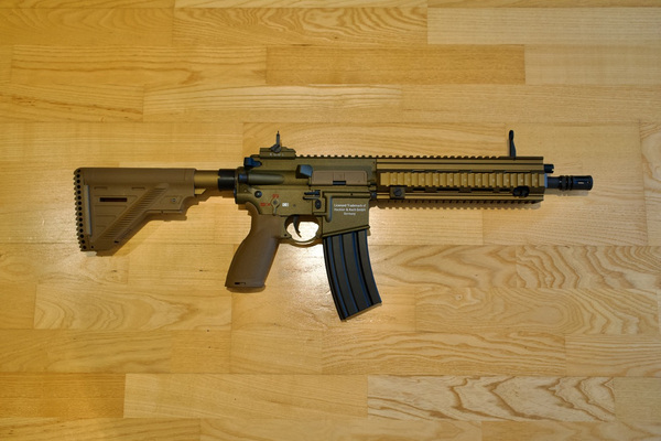 VFC/Umarex HK416 A5 RAL8000 AEG Airsoft Relv UUS+Aku+2700BB