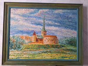 Õlimaal raamiga "Vaade Tallinnale", 1990.a (1 foto / 2)