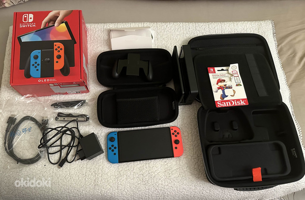 Nintendo Switch OLED (peaaegu uus) terve komplekt