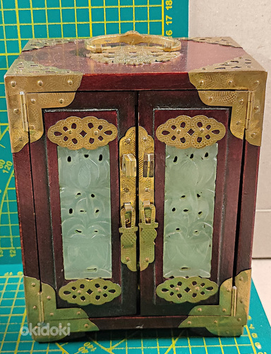 The box is made of wood