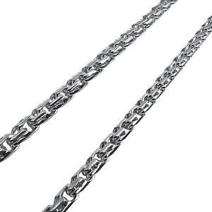 Handmade Rounded Bismarck chain 925 Sterling Silver (4 foto / 7)