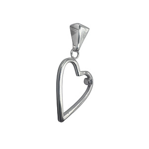 Handmade Heart shape pendant 925 Sterling Silver (3 foto / 6)